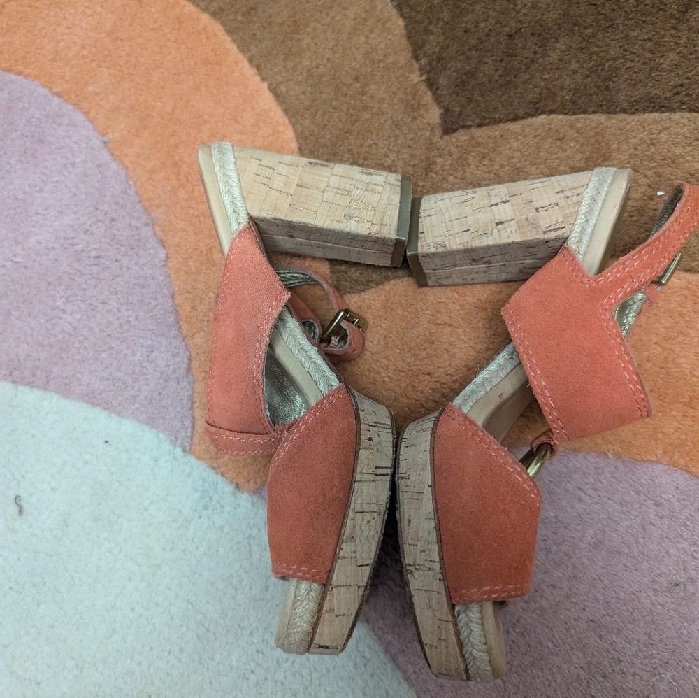 Coach Suede And Brass Heels - Picture 6 of 11